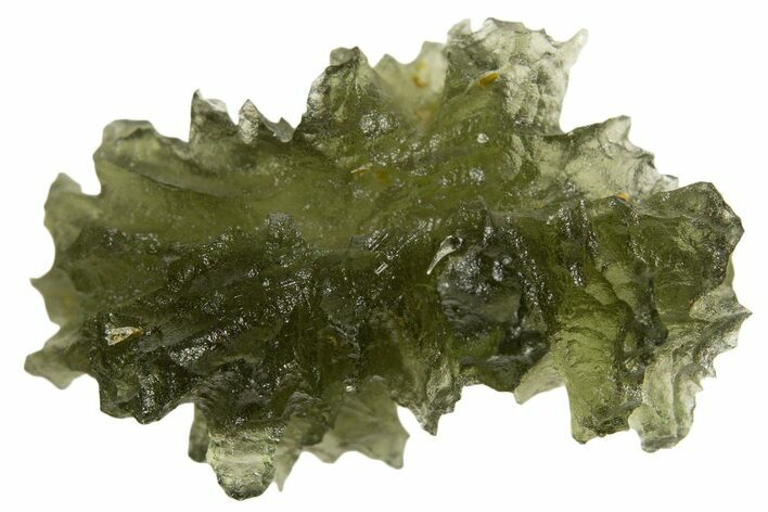 Green Moldavite Tektite ( g) - Besednice, Czech Republic #337749